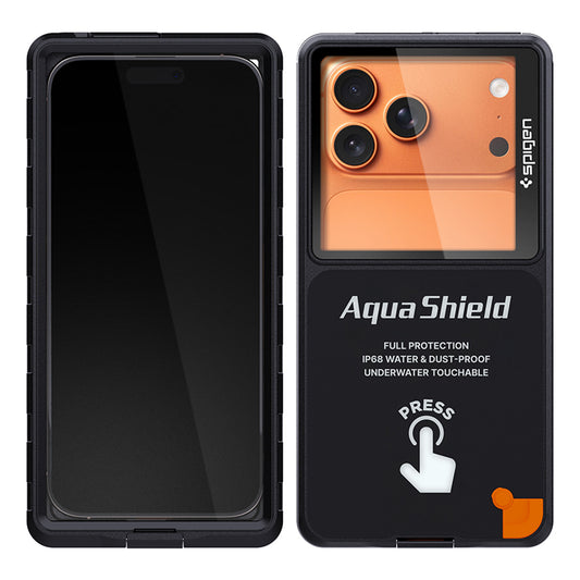 Univerzalna vodootporna futrola Spigen za telefon max. 6.9 inča, Aqua Shield A604, crna ACS11675