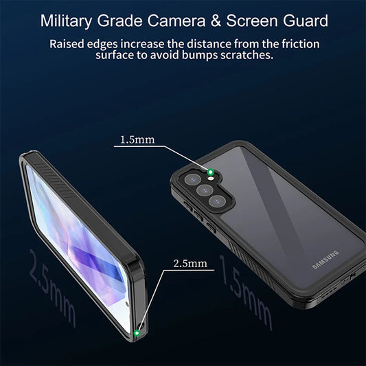 Vodootporna futrola za Samsung Galaxy A55 5G A556, ShellBox, Crna