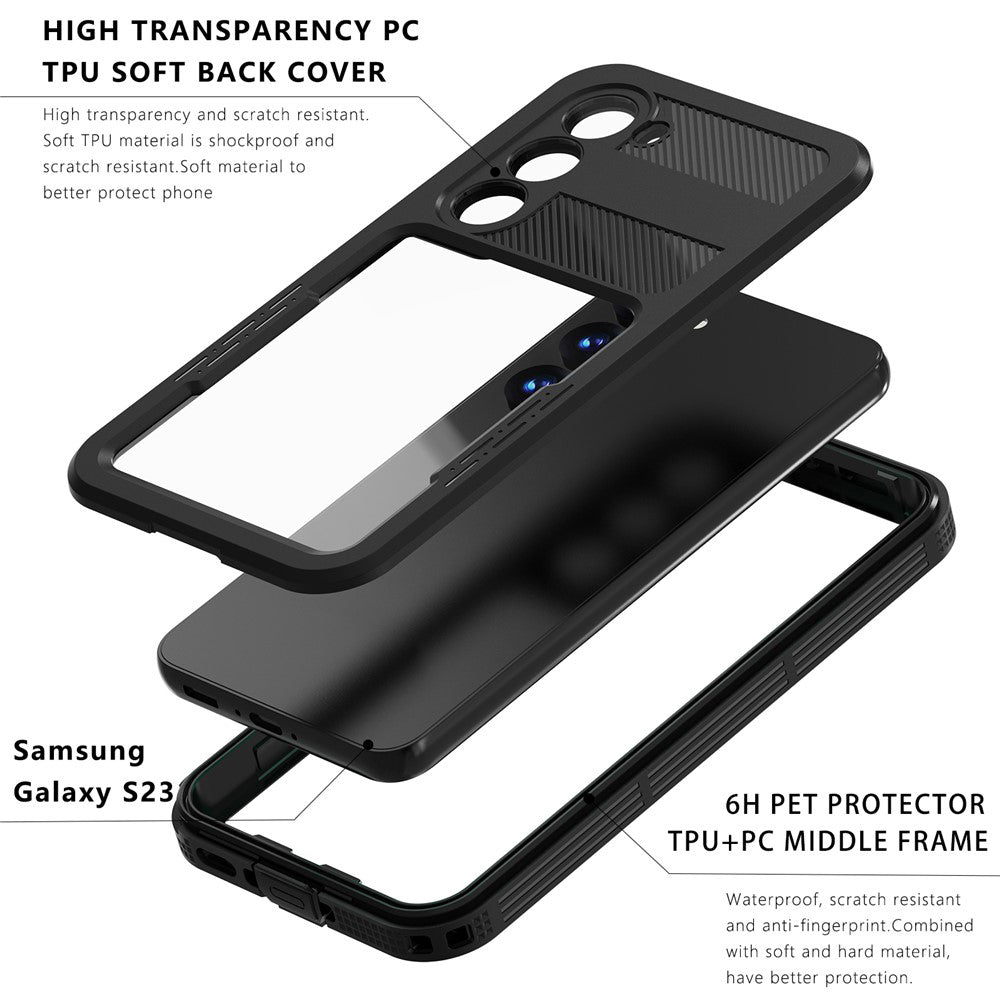 Vodootporna futrola za Samsung Galaxy S26 S942, ShellBox, Crna