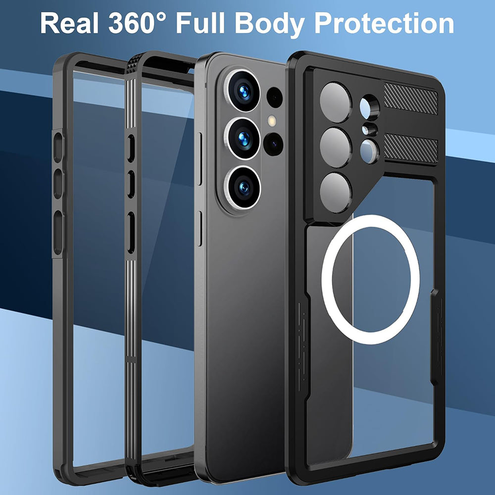 Husa Waterproof za Samsung Galaxy S26 Ultra S948, ShellBox, Crna