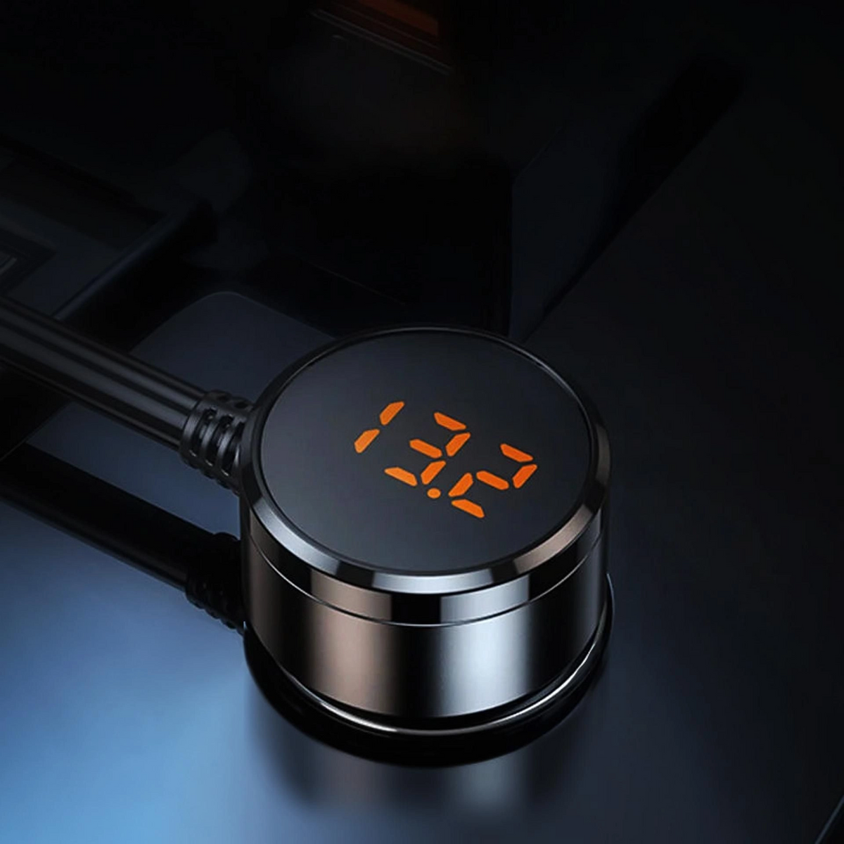 Auto punjač 3MK Power Splitter, 120W, 3A, 3 x USB-A - 1 x USB-C - 3 x produžetak upaljača, Crna