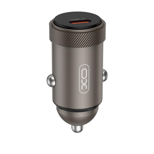 Auto punjač sa USB-C kablom XO Design CC70, 30W, 3A, 1 x USB-C, Crni