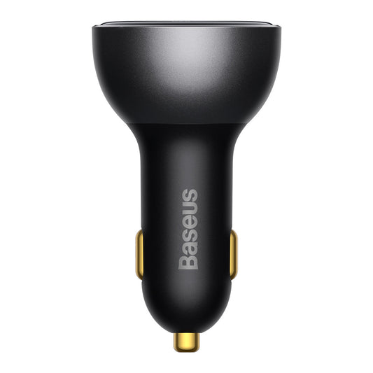 Auto punjač sa USB-C kablom Baseus, 140W, 5A, 1 x USB-A - 1 x USB-C, Crni CGZX070001