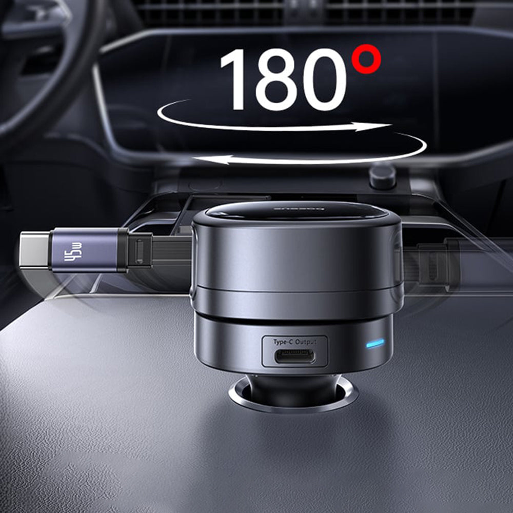 Auto punjač sa USB-C kablom Baseus PrimeTrip VR1, 60W, 3A, 1 x USB-A - 1 x USB-C, Crni C00069001121-00