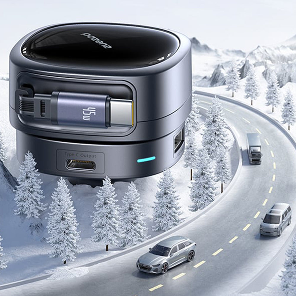 Auto punjač sa USB-C kablom Baseus PrimeTrip VR1, 60W, 3A, 1 x USB-A - 1 x USB-C, Crni C00069001121-00