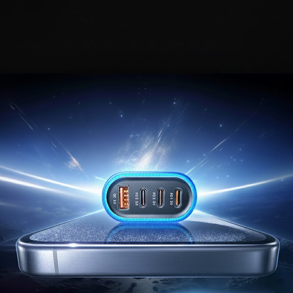 Auto punjač sa USB-C kablom Lisen, 101W, 3.25A, 1 x USB-A - 3 x USB-C, Crni YL0223120021