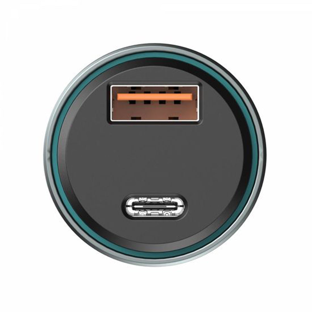 Auto punjač HAVIT CC2017, 45W, 3A, 1 x USB-A - 1 x USB-C, Crno Plavi