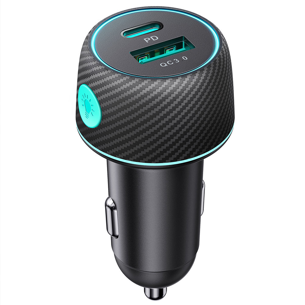 Auto punjač Joyroom JR-CCN01, 60W, 3A, 1 x USB-A - 1 x USB-C, Crni