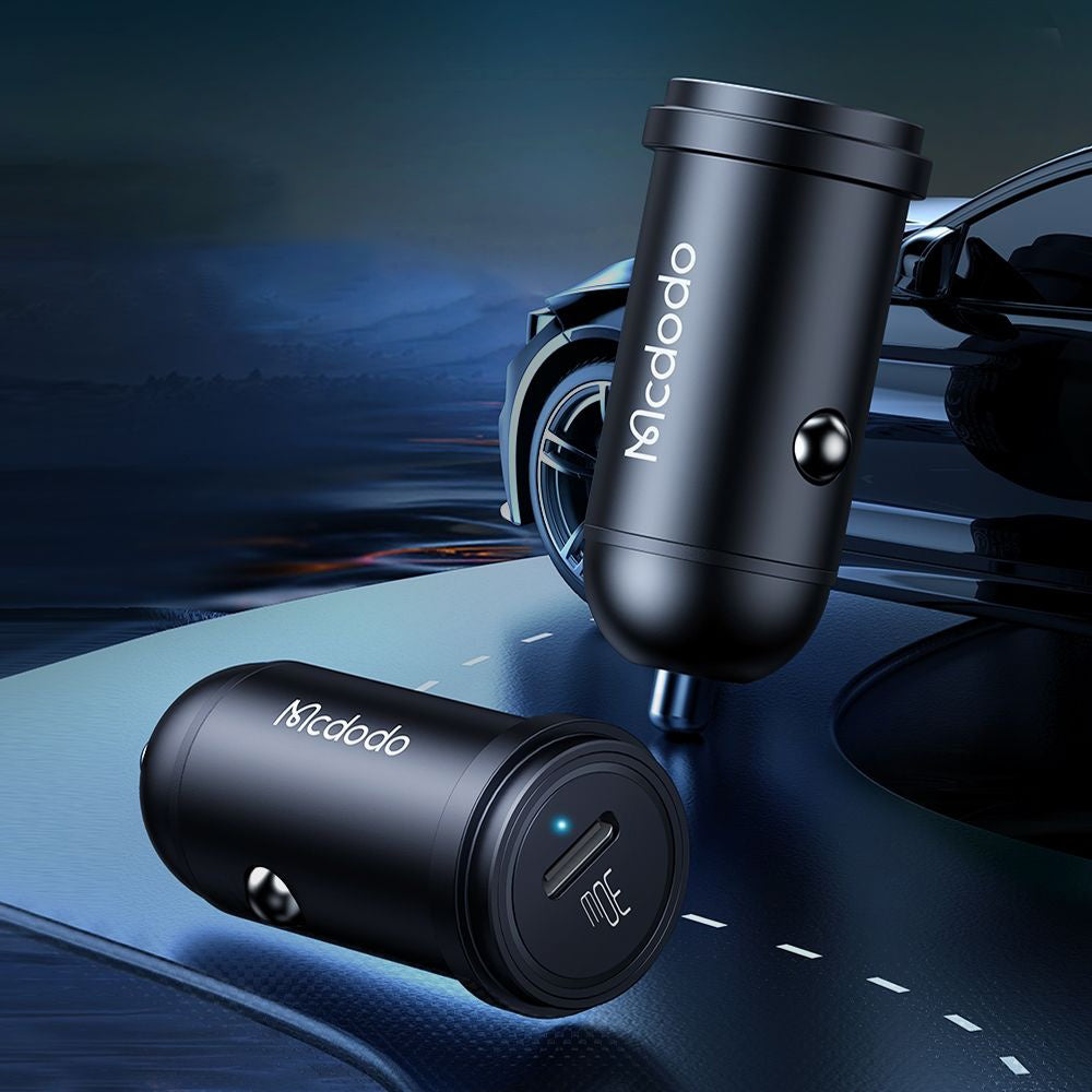Auto punjač McDodo CC-7491 Obsidian, 30W, 3A, 1 x USB-C, Crni