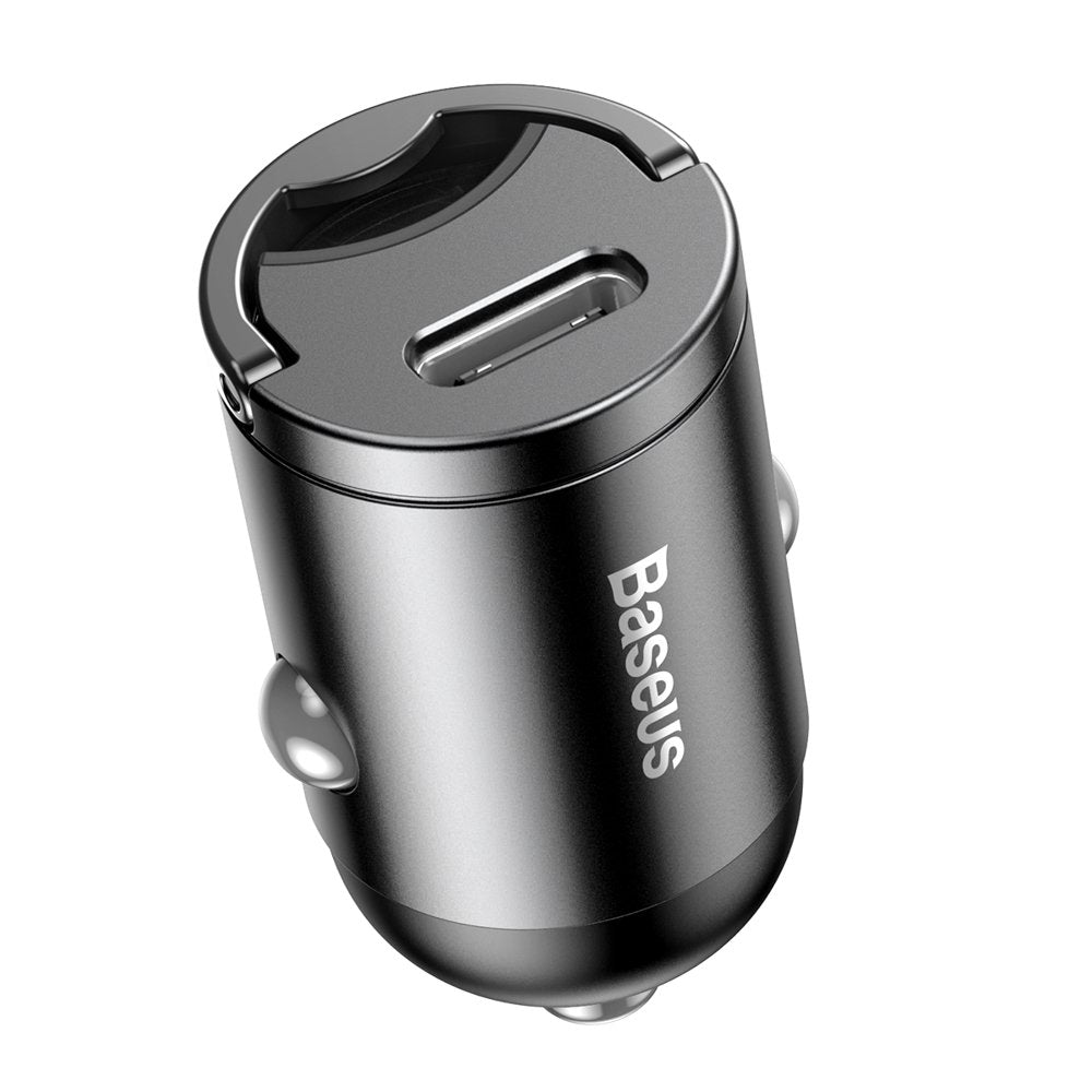 Auto punjač Baseus Star Mini, 30W, 5A, 1 x USB-C, Sivi VCHX-B0G