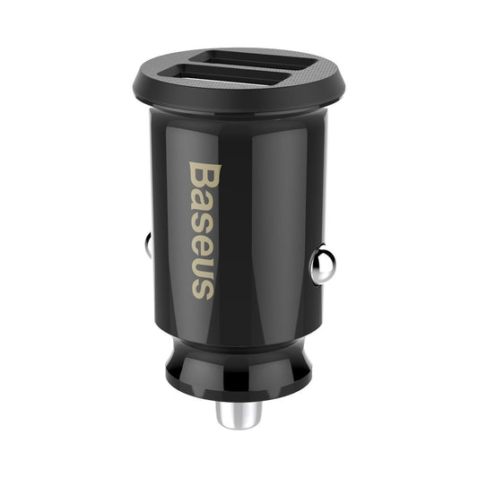Auto punjač Baseus Grain, 10W, 2.4A, 2 x USB-A, Crni CCALL-ML01