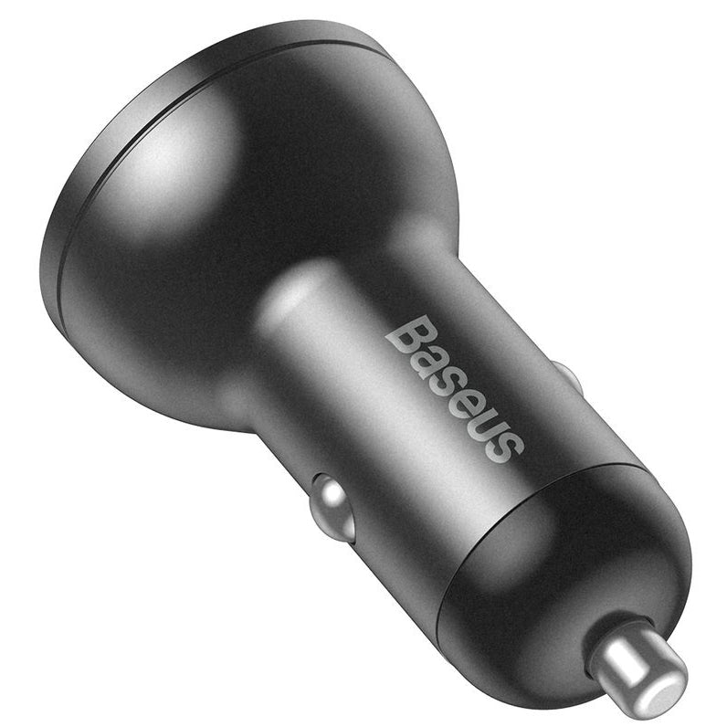 Auto punjač Baseus Digital Display, 24W, 2.4A, 2 x USB-A, Sivi CCBX-0G