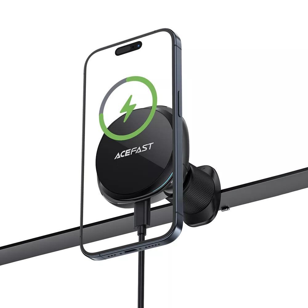 Bežični auto punjač Acefast D31, 15W, 1.67A, Crni