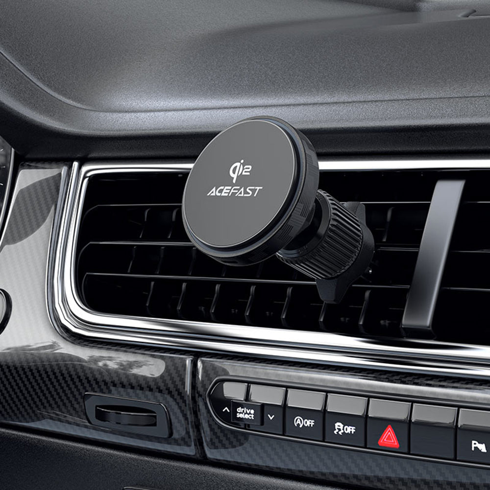 Auto bežični punjač Acefast D33, 15W, 1.67A, Crni