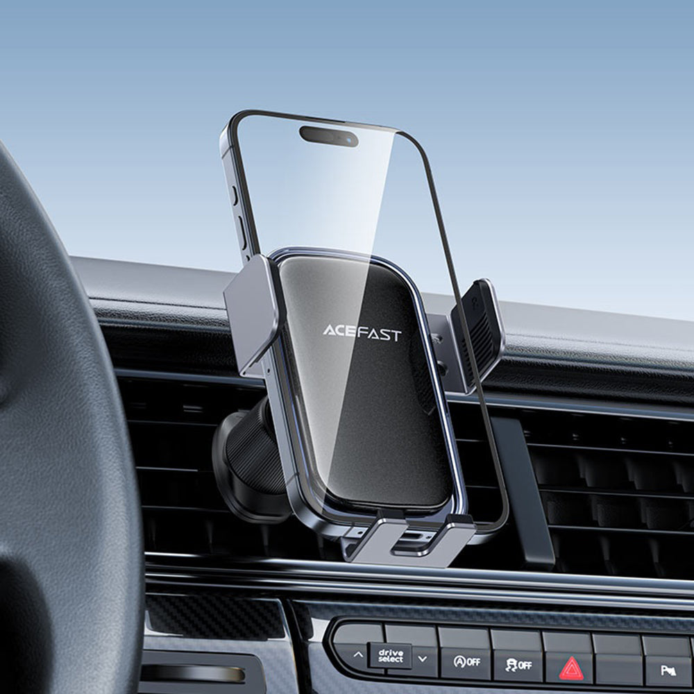Auto punjač Acefast D39 sa solarnim panelom, 15W, 1.67A, Crni