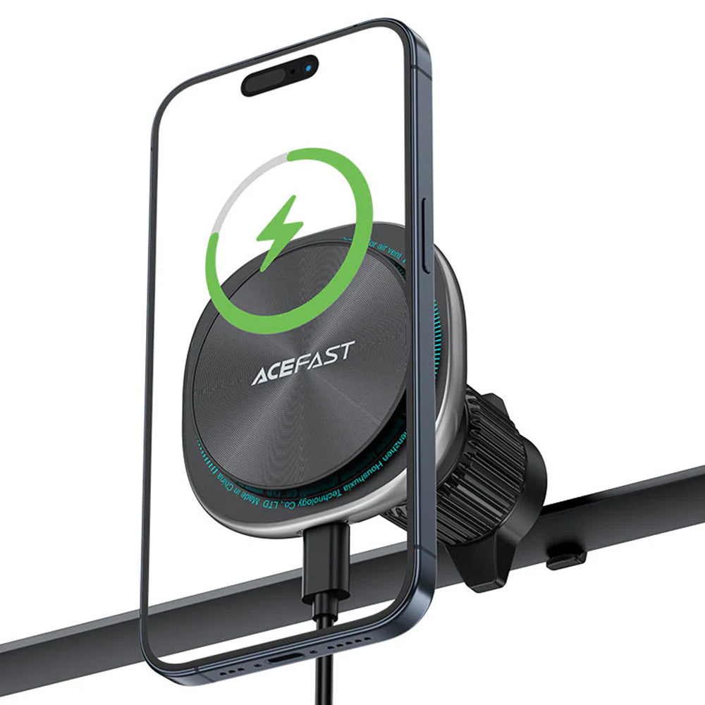 Auto punjač bez žice Acefast D41, 15W, 1.67A, Srebrni