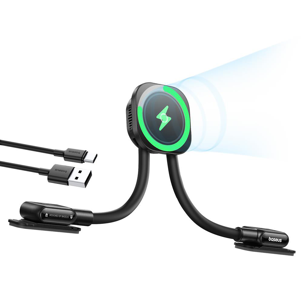 Bežični auto punjač Baseus PrimeTrip C03s Pro, 15W, 1.67A, Crni C0013803