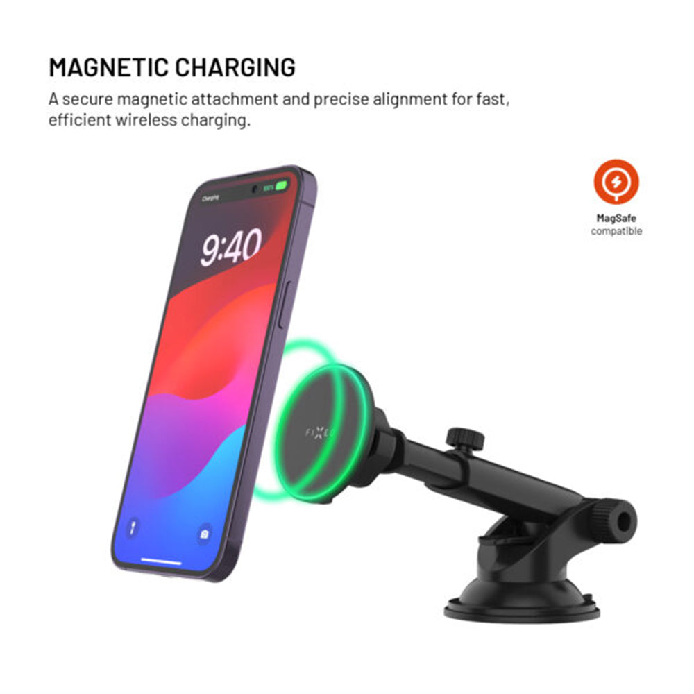Auto punjač Wireless Fixed MagRound 2 XL, 15W, 1.67A, Crni
