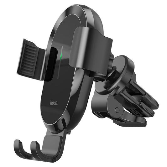 Bežični auto punjač HOCO CA105, 15W, 1.67A, Crni