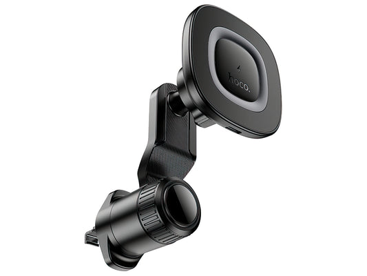 Auto punjač Wireless HOCO HW30, 15W, 1.67A, Crni