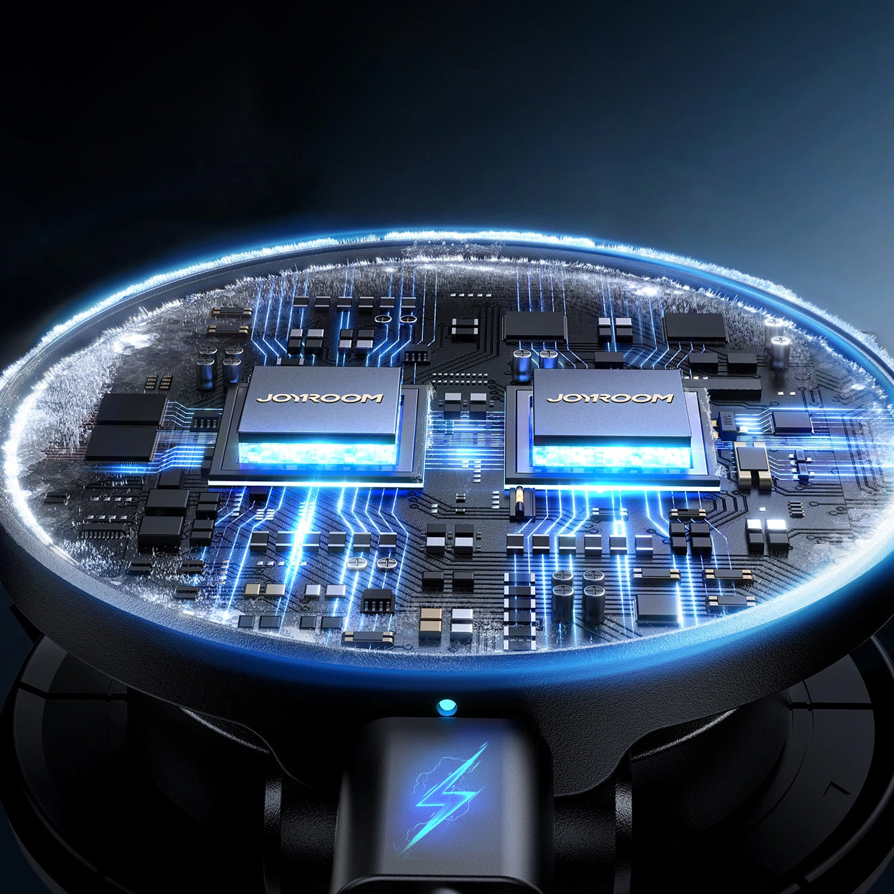 Auto punjač bez žica Joyroom JR-ZS408, 15W, 1.67A, Crni