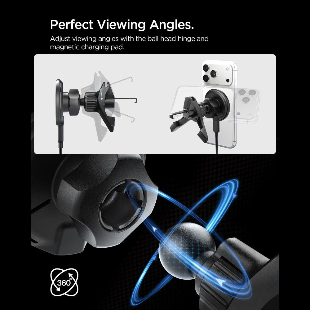 Incarcator Auto Wireless Spigen EV15MAQ Essential, 15W, 1.67A, Crni ACP10513