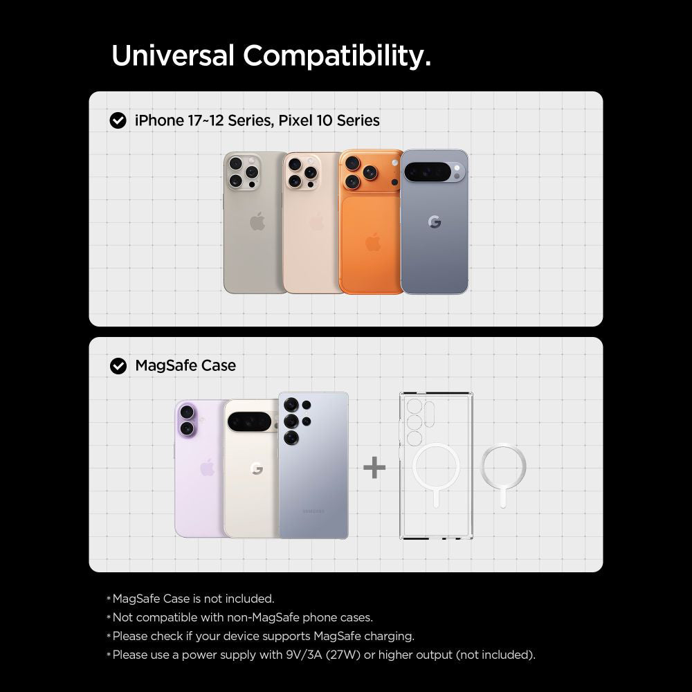 Incarcator Auto Wireless Spigen EV15MAQ Essential, 15W, 1.67A, Crni ACP10513