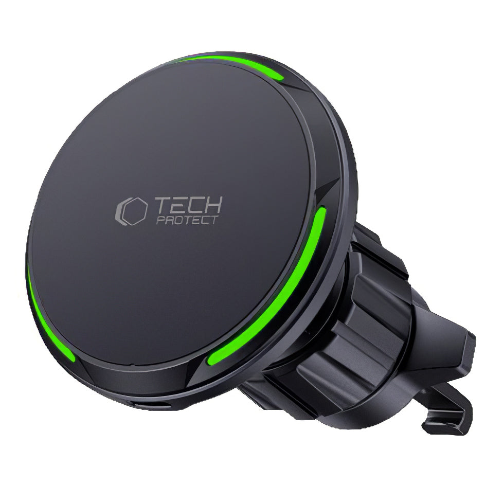 Auto punjač Wireless Tech-Protect MM15W-V7 QI2, 15W, 1.67A, Crni