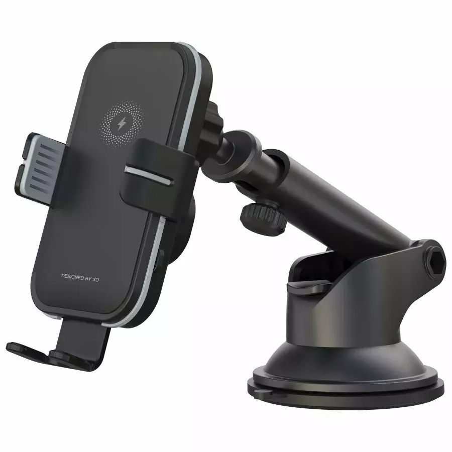 Bežični auto punjač XO Design WX027, 15W, 1.67A, Crni