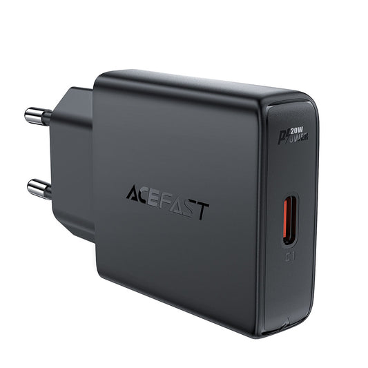 Punjač mreže Acefast A65, 20W, 3A, 1 x USB-C, Crni