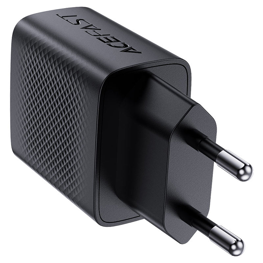 Punjač mreže Acefast A78, 20W, 3A, 1 x USB-A - 1 x USB-C, Crni