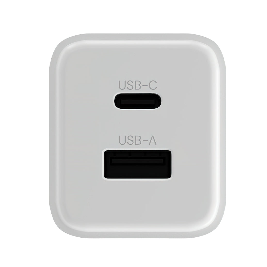 Punjač mreže Allity. ATC-01-45WCC Fast, 45W, 3A, 1 x USB-A - 1 x USB-C, Beli