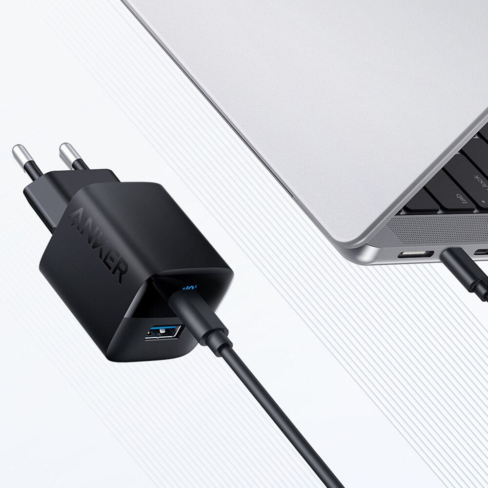 Punjač Anker 323, 33W, 3A, 1 x USB-A - 1 x USB-C, Crni A2331G11