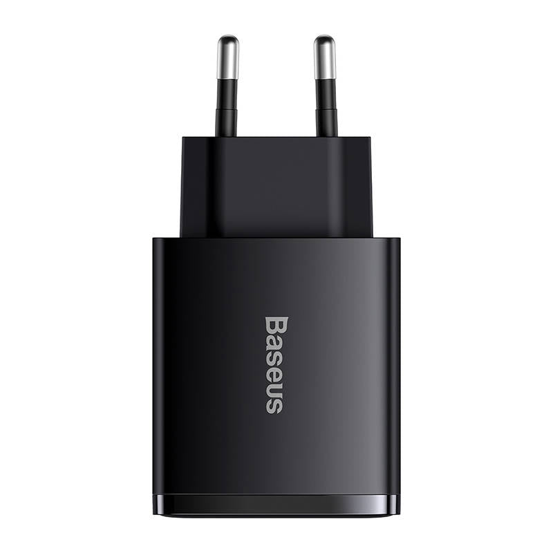 Punjač Baseus Compact, 30W, 3A, 1 x USB-C - 2 x USB-A, Crni CCXJ-E01
