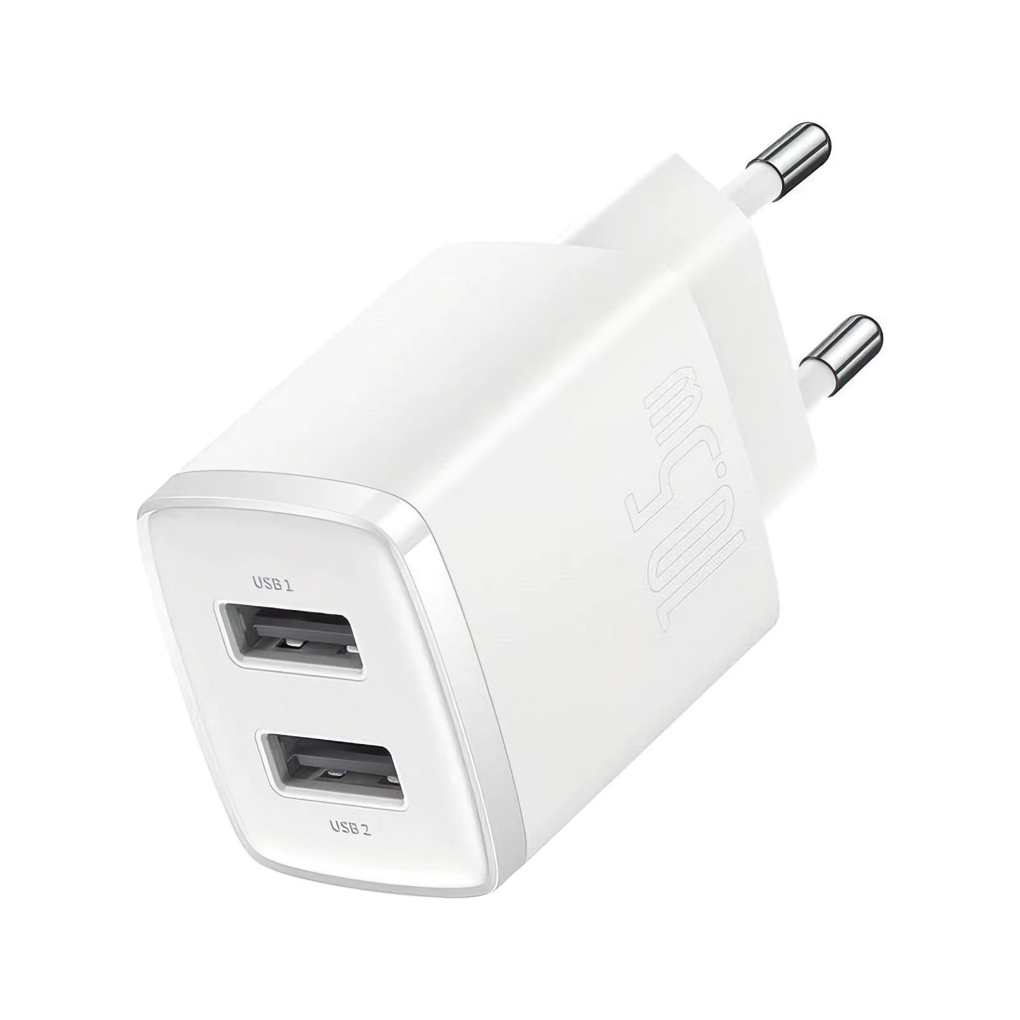 Punjač mreže Baseus Compact, 10.5W, 2.1A, 2 x USB-A, Beli CCXJ010202