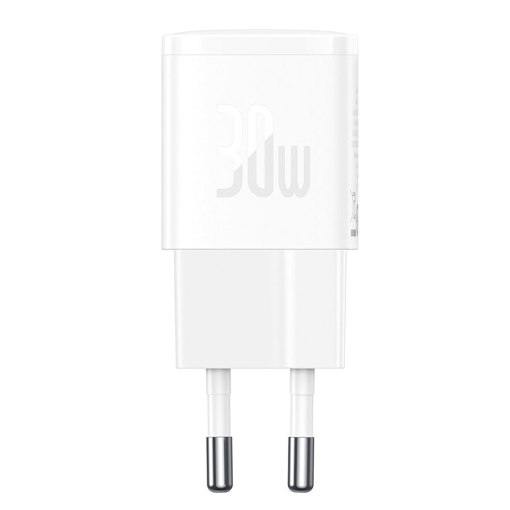 Punjač mreže Baseus Cube Pro, 30W, 3A, 1 x USB-C, Beli CCXF000302