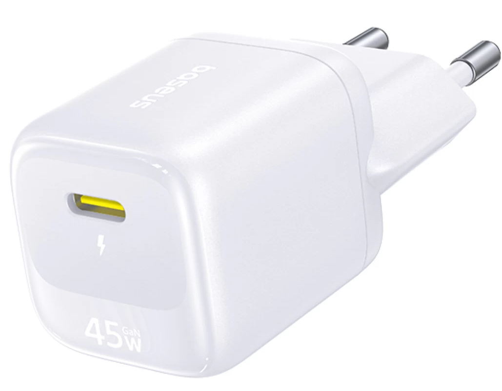 Mrežni punjač Baseus EnerFill FN22, 45 W, 3 A, 1 x USB-C, beli E0123301