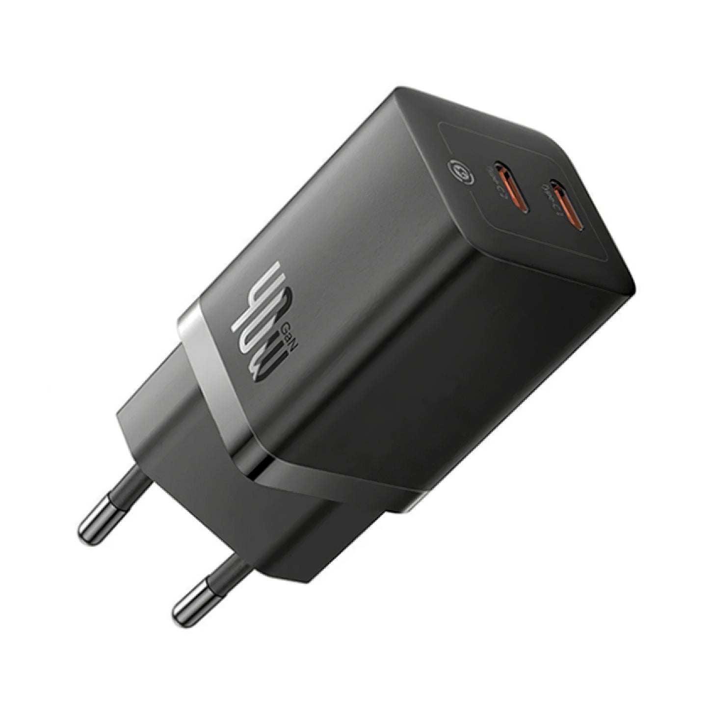 Punjač Baseus GaN5 Pro, 40W, 3A, 2 x USB-C, Crni CCGP180101
