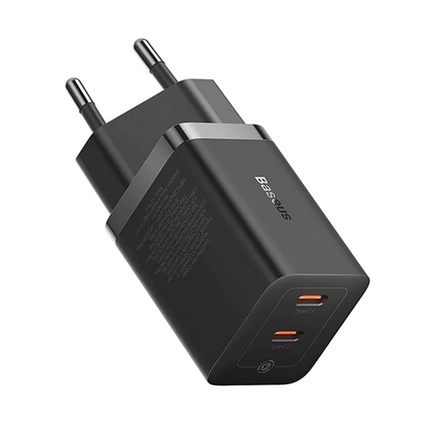 Punjač Baseus GaN5 Pro, 40W, 3A, 2 x USB-C, Crni CCGP180101