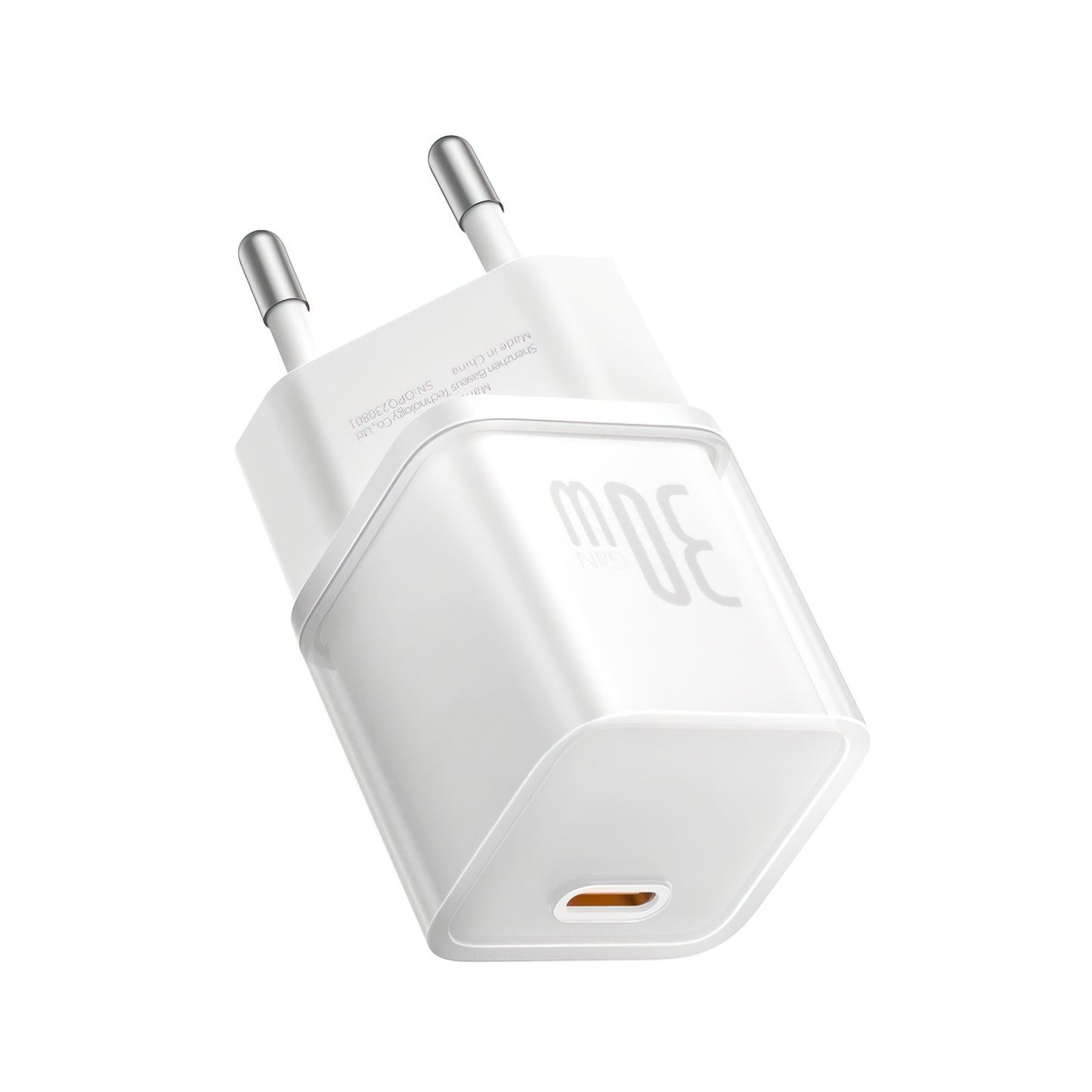 Punjač mreže Baseus GaN5S, 30W, 3A, 1 x USB-C, Beli P10162504213-00