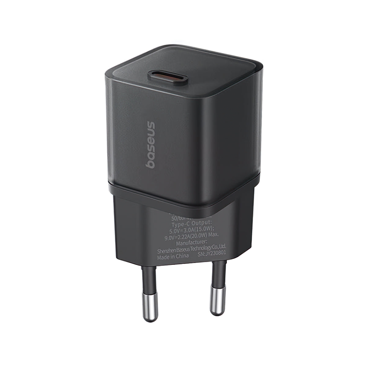 Punjač Baseus GaN5S, 20W, 3A, 1 x USB-C, Crni P10162503113-00