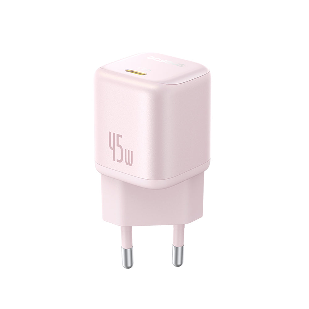 Incarcator Retea Baseus PicoGo, 45W, 3A, 1 x USB-C, Roz P10176800413-00