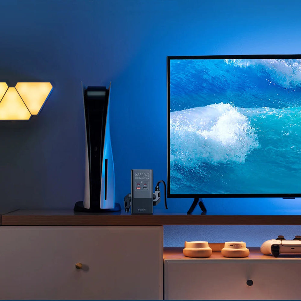 Produžni kabl Baseus PowerCombo, 35W, 5A, 2 x USB-A - 2 x USB-C - 3 x Schuko, Crni E00023606113-00