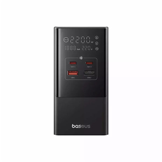 Produžni kabl Baseus PowerCombo, 35W, 5A, 2 x USB-A - 2 x USB-C - 3 x Schuko, Crni E00023606113-00