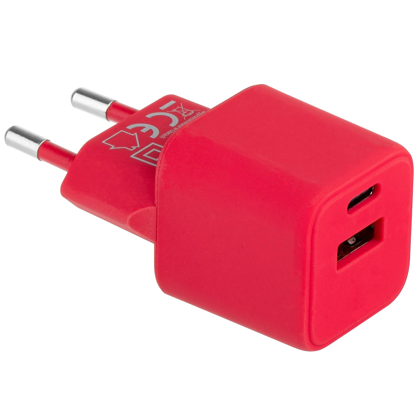 Punjač za mrežu Colorum CLS30-AC-02, 30W, 3A, 1 x USB-A - 1 x USB-C, Magenta