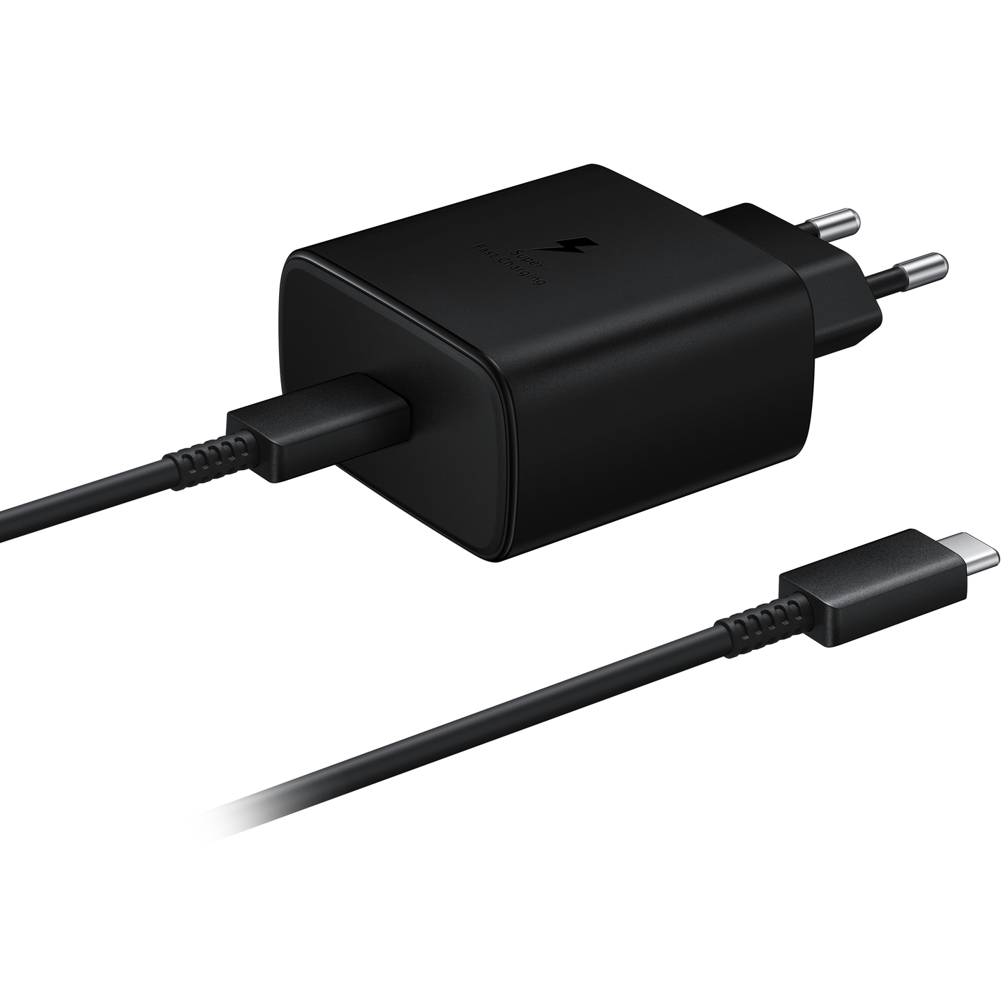 Punjač za mrežu sa USB-C kablom Samsung EP-TA845 + DW767JBE, 45W, 4.05A, 1 x USB-C, crni GP-PTU020SOFBQ