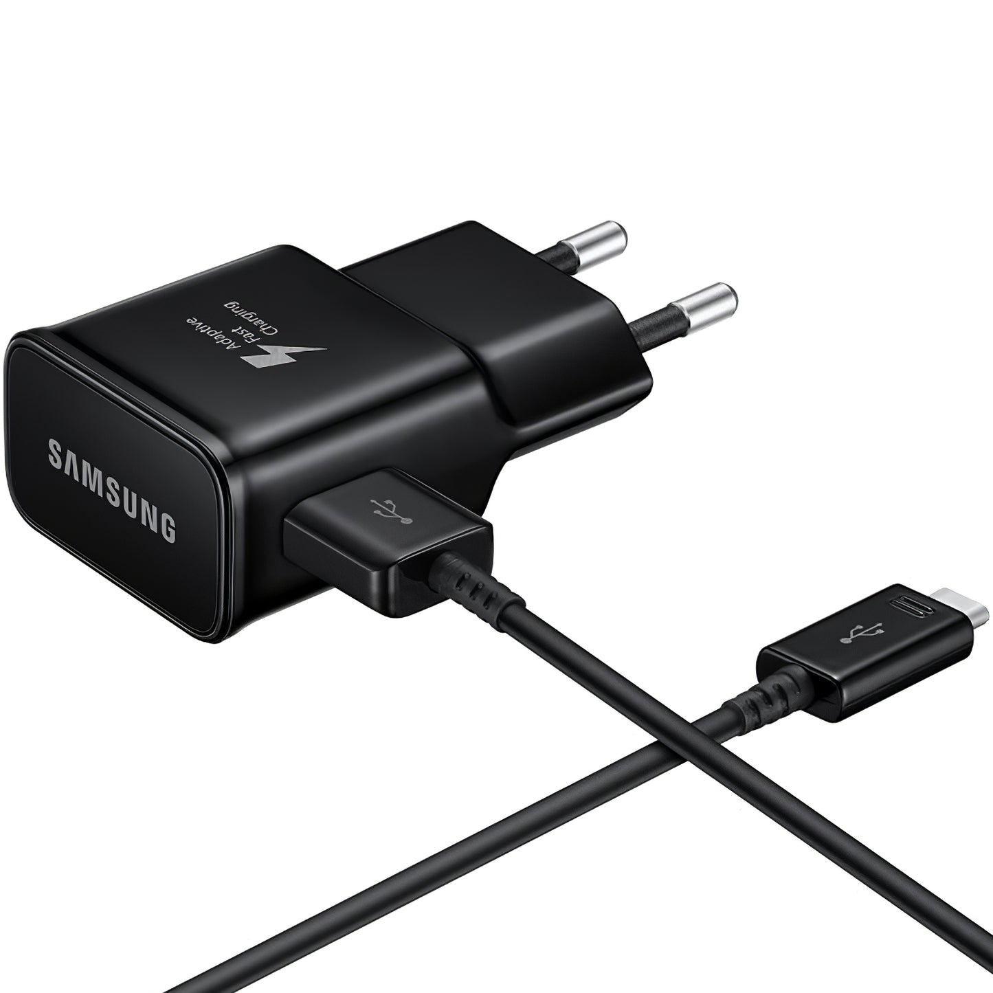 Punjač za mrežu sa USB-C kablom Samsung EP-TA200B + DG970BBE, 15W, 2A, 1 x USB-A, Crni GP-PTU020SOBBQ