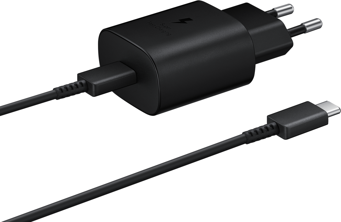 Punjač za mrežu sa USB-C kablom Samsung EP-TA800B + DA705BBE, 25W, 3A, 1 x USB-C, Crni GP-PTU021SOABQ