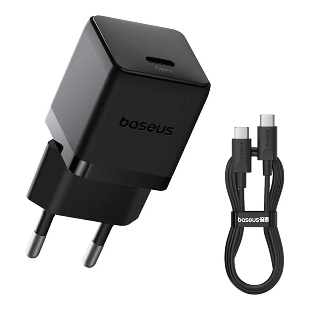 Punjač mreže sa USB-C kablom Baseus Palm, 20W, 3A, 1 x USB-C, Crni P10111602113-01
