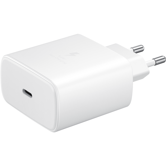 Punjač za mrežu sa USB-C kablom Samsung EP-TA845 + DW767JWE, 45W, 4.05A, 1 x USB-C, Beli GP-PTU020SOFWQ